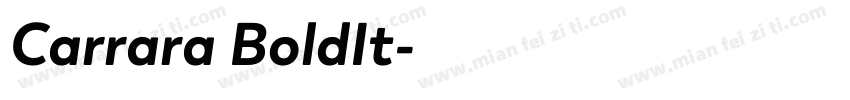 Carrara BoldIt字体转换